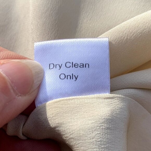 Parker Silk Colorblock Chemise Dress Keyhole Neck Orange Tan Size Small - Picture 10 of 11